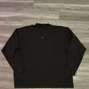 Gap YZY Yeezy Mini Logo Black Long Sleeve Shirt Small Kanye